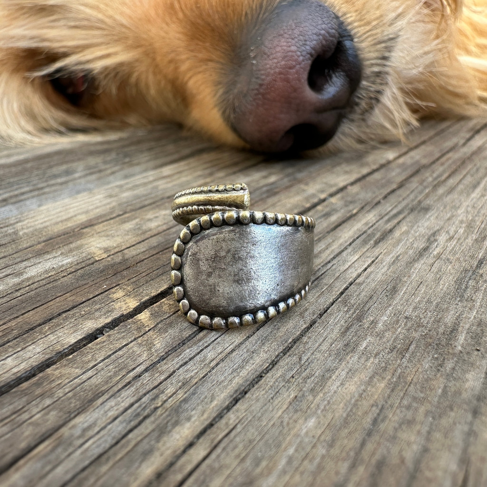 Antique Spoon‎ Upcycled Ring Handmade